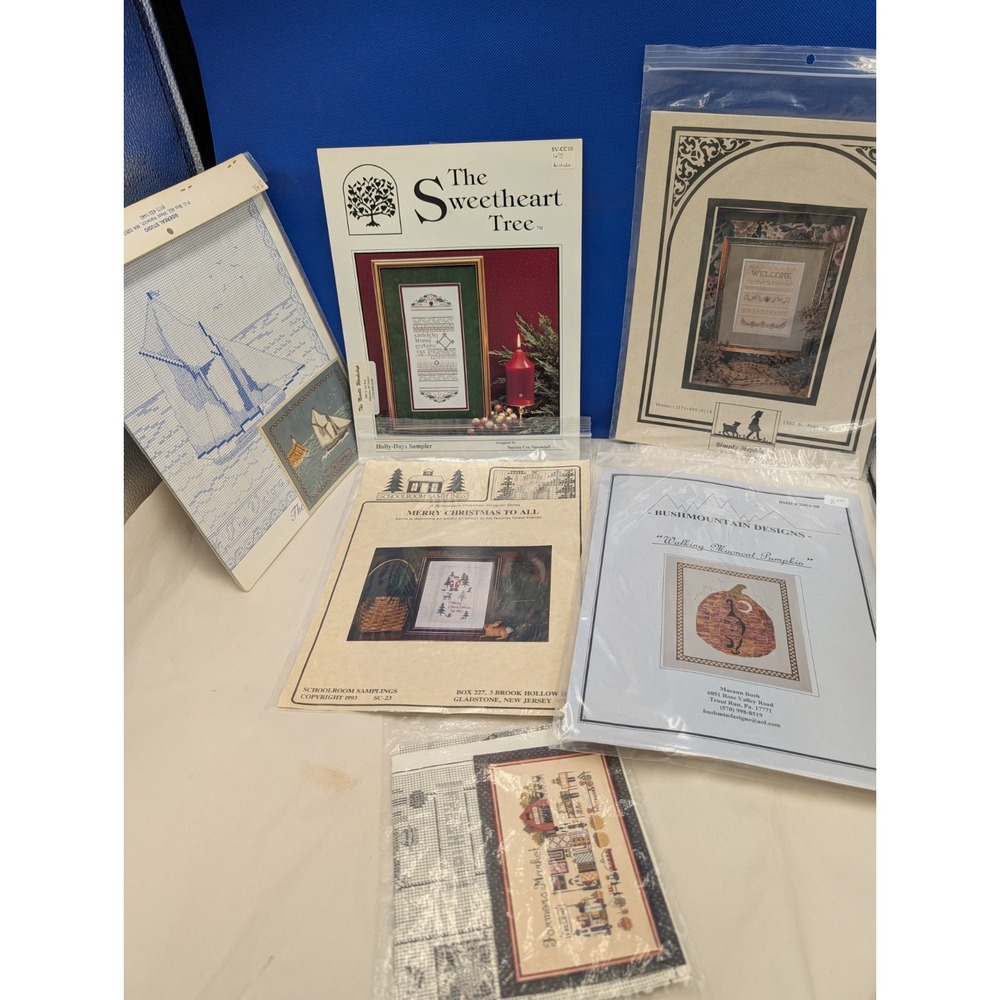 6 Vintage Cross Stitch Patterns Holiday Historic Moments Simply Stephie Bushmoun
